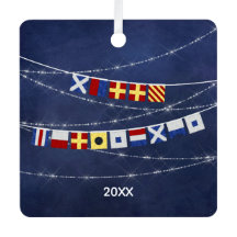 Dated Nautical MerChristmas Signal Flag