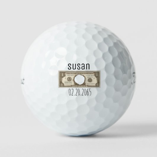 Dated Personalized Hole in One Titleist Pro V1 Golfball (Vorderseite)