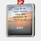 DATED PHILIPPIANS 4:13 FOTO SCRIPTURE ORNAMENT AUS METALL (Links)