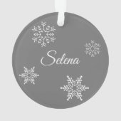 Dated Snow Globe with Red Car & Tree, Personalisie Ornament (Rückseite)