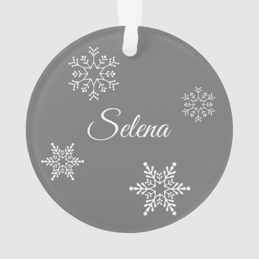 Dated Snow Globe with Red Car & Tree, Personalisie Ornament (Rückseite)