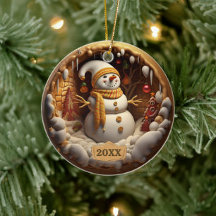 Dated Snowman Weihnachtsschmuck