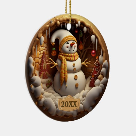 Dated Snowman Weihnachtsschmuck (Rechts)