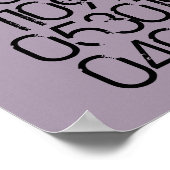 Dated Wall Art - Distressed Style - 4 Kinder Poster (Ecke)