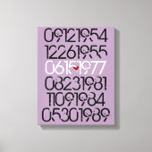 Dated Wall Art - Distressed Style - Wrapped Canvas Leinwanddruck (Vorderseite)