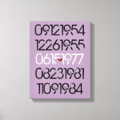 Dated Wall Art - Distressed Style - Wrapped Canvas Leinwanddruck (Vorderseite)