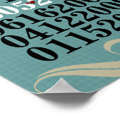 Dated Wall Art - Familien mit 3 Kindern Poster (Ecke)