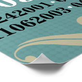 Dated Wall Art - Familien mit 4 Kindern Poster (Ecke)