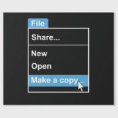 Datei Kopieren von Computerwissenschaften Geschenkpapier (Flach)