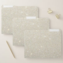 Datei-Ordner-Set - funkelndes Glitzer-Gold