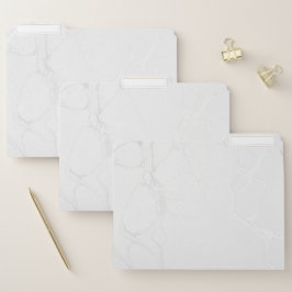 Datei-Ordner-Set - Marmorsilber Papiermappe