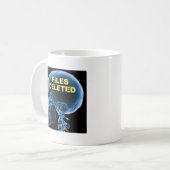 Dateien gelöscht Skull Funny Mug Kaffeetasse (Vorderseite Links)