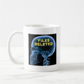 Dateien gelöscht Skull Funny Mug Kaffeetasse (Links)