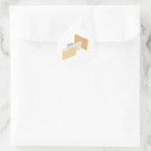 Dateien Runder Aufkleber (Tasche)