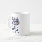 Daten-Analytiker-personalisiertes Tassen-Geschenk Kaffeetasse (Vorderseite Links)