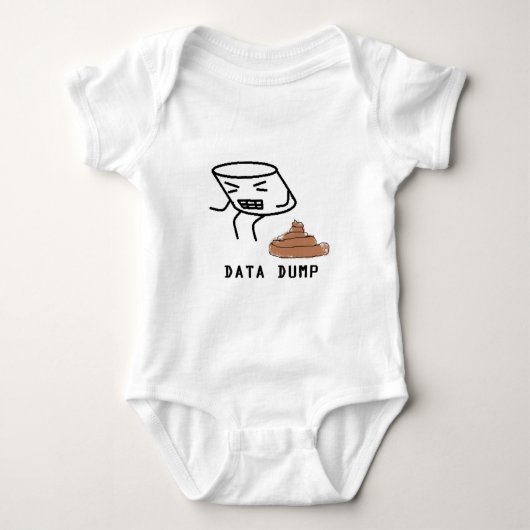 Daten-Dump Baby Strampler (Vorderseite)
