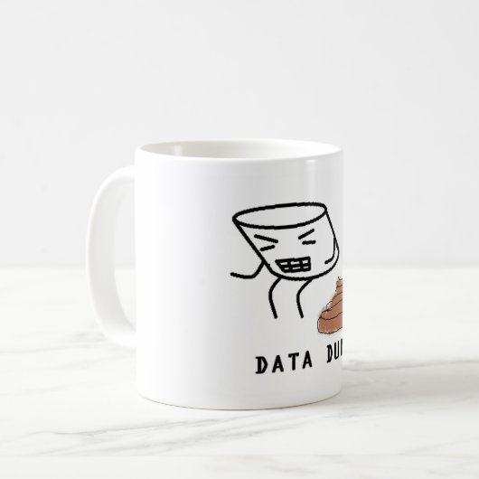 Daten-Dump Kaffeetasse (Vorderseite Links)