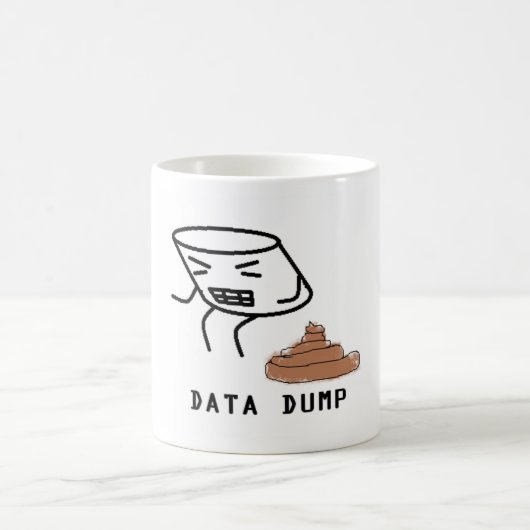 Daten-Dump Kaffeetasse (Mittel)
