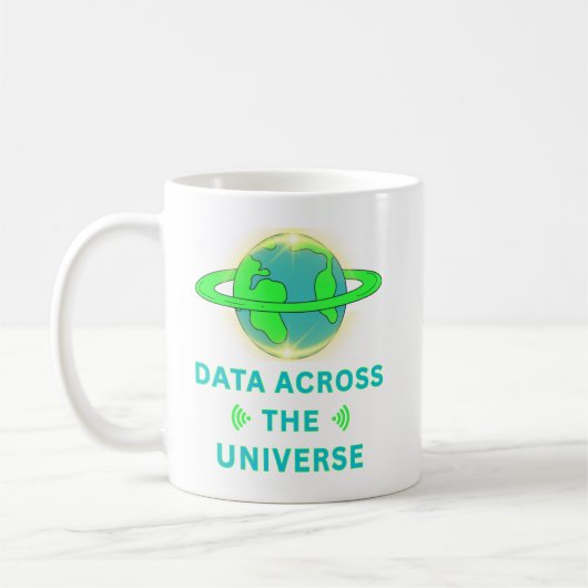 Daten durch das Universum Kaffeetasse (Links)