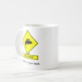 Daten-Durchsickern-Tasse Kaffeetasse (Vorderseite Links)