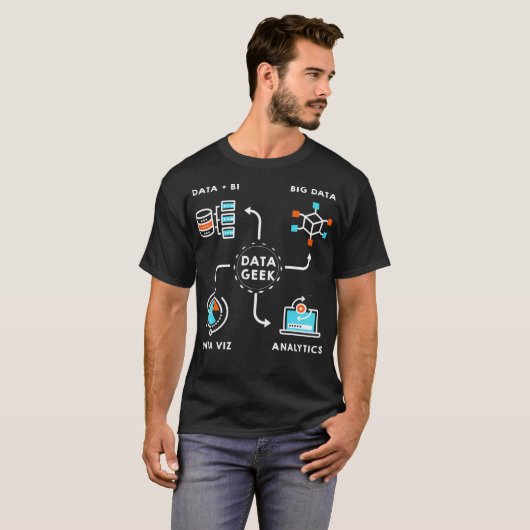 Daten für Datenwissenschaftler Analysten und Ingen T-Shirt (Vorne ganz)