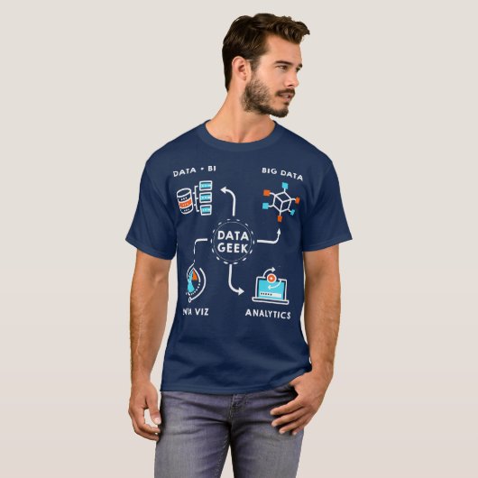 Daten für Datenwissenschaftler Analysten und Ingen T-Shirt (Vorne ganz)
