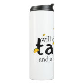 Daten für Tacos und ein Fairer Lohn Thermosbecher (Nach links gedreht)