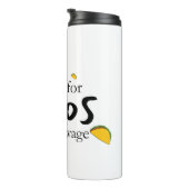 Daten für Tacos und ein Fairer Lohn Thermosbecher (Nach rechts gedreht)