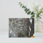 Daten in der Sixtinischen Kapelle Postkarte (Stehend Vorderseite)