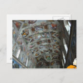 Daten in der Sixtinischen Kapelle Postkarte (Vorne/Hinten)