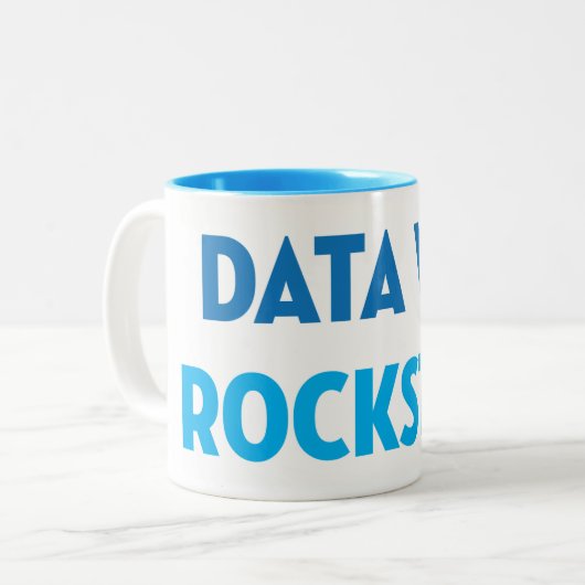 Daten nämlich Rockstar Tasse (Vorderseite Links)