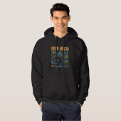Daten Ninja Retro Data Science Deep Learning for D Hoodie (Vorne ganz)