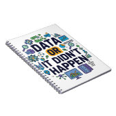 Daten oder es geschah nicht mit Analytik und Spaß Notizblock (Rechte Seite)