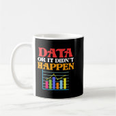 Daten oder es ist passiert Data Scientist Analyst Kaffeetasse (Links)