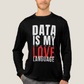 Daten sind meine Liebessprache - Lustiger Data Sci Tri-Blend Shirt (Vorderseite)