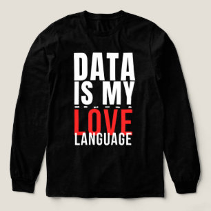 Daten sind meine Liebessprache - Lustiger Data Sci Tri-Blend Shirt