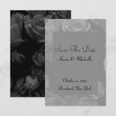 Daten speichern - B&W-Rose Einladung (Vorne/Hinten)