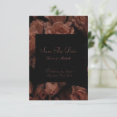 Daten speichern - Farbige Rose Einladung (Stehend Vorderseite)