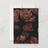 Daten speichern - Farbige Rose Einladung (Rückseite)