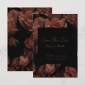 Daten speichern - Farbige Rose Einladung (Vorne/Hinten)