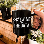 Daten, Statistiken, Informatik anzeigen Kaffeetasse