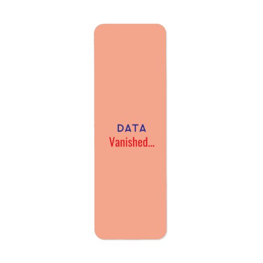 Daten verschwanden Text Teppiche (Vorne)