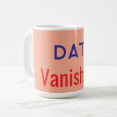 Daten verschwanden Text Teppiche Kaffeetasse (Vorderseite Links)