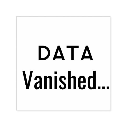 Daten verschwanden Text Teppiche Permastempel (Design)