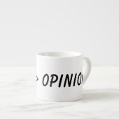 Daten vor Meinung, Wissenschaft Espressotasse (Vorderseite Rechts)