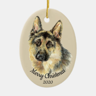 Daten Weihnachten Benutzerdefiniert Aquarell Deuts Keramikornament