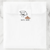 Datenabgleich Quadratischer Aufkleber (Tasche)