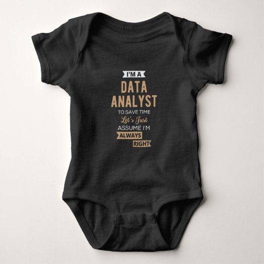 Datenanalyst Baby Strampler (Vorderseite)