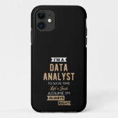 Datenanalyst Case-Mate iPhone Hülle (Rückseite)