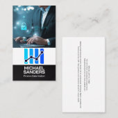 Datenanalyst | Finance Tech Logo Visitenkarte (Vorne/Hinten)